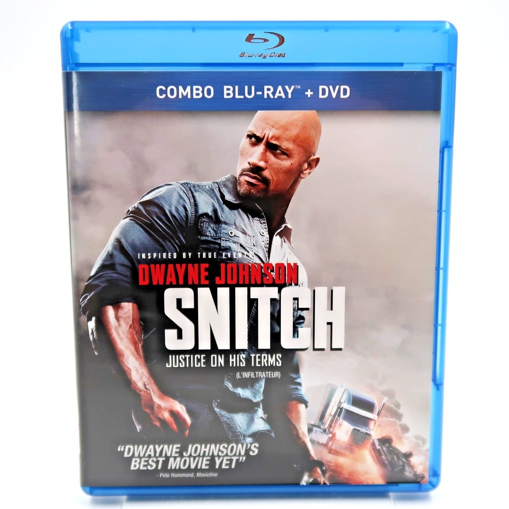 Snitch Blu-Ray DVD 2012 Dwayne Johnson Action Thriller Movie E-ONE